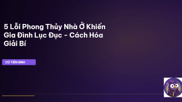 phong thủy nhà ở