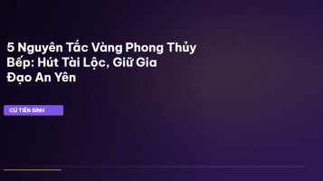 phong thủy phòng bếp