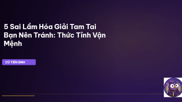 hóa giải tam tai