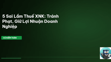kê khai thuế xuất nhập khẩu