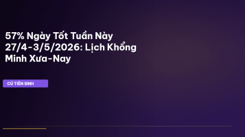 ngày tốt tuần này