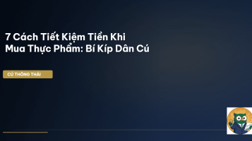 tiết kiệm tiền mua thực phẩm