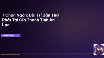 bài trí bàn thờ Phật