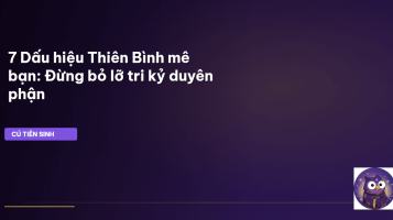 dấu hiệu Thiên Bình thích bạn