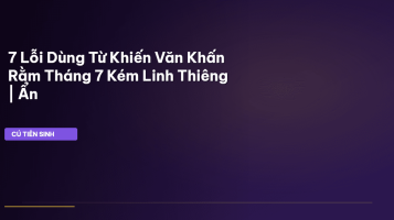 văn khấn Rằm Tháng 7