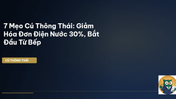 tiết kiệm điện nước