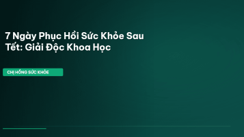 giải độc cơ thể sau tết