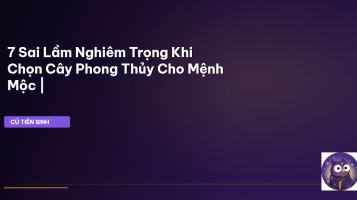 cây phong thủy mệnh Mộc