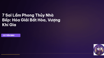 phong thủy nhà bếp