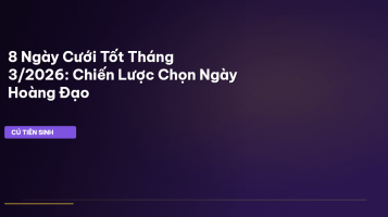 ngày cưới tốt tháng 3 2026