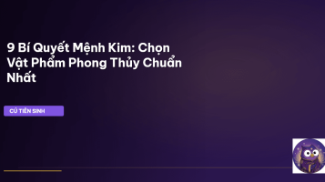 vật phẩm phong thủy mệnh kim
