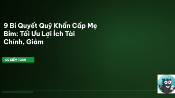 quỹ khẩn cấp mẹ bỉm