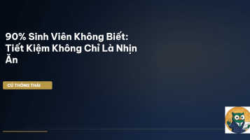 tiết kiệm tiền sinh viên