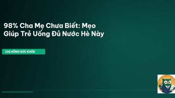 trẻ uống nước
