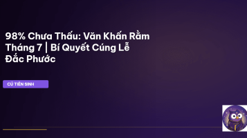 Văn Khấn Rằm Tháng 7