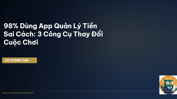 app quản lý tiền