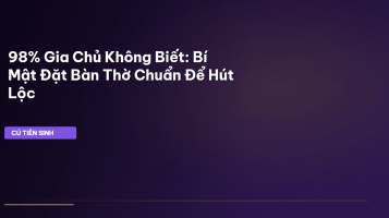 phong thủy bàn thờ