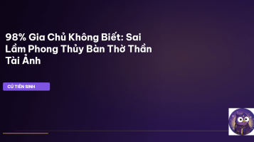 sai lầm phong thủy bàn thờ thần tài
