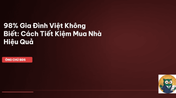 tiết kiệm mua nhà