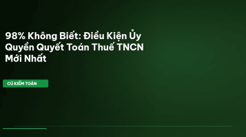 ủy quyền quyết toán thuế TNCN