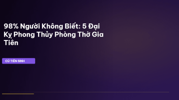 phong thủy phòng thờ