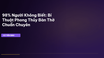 phong thủy bàn thờ
