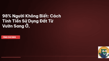 tiền sử dụng đất