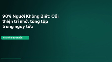 cải thiện trí nhớ