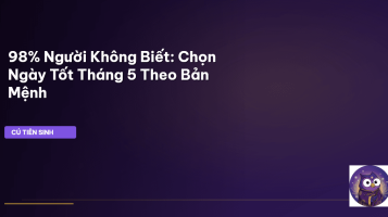 ngày tốt tháng 5