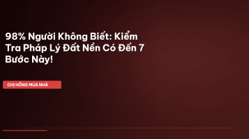 kiểm tra pháp lý đất nền