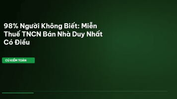 thuế tncn bán nhà duy nhất