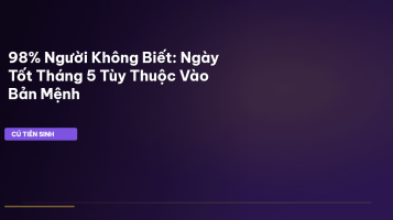 ngày tốt tháng 5