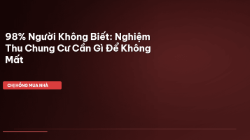 nghiệm thu căn hộ chung cư