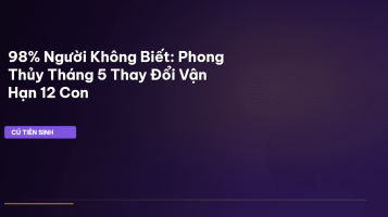 phong thủy tháng 5