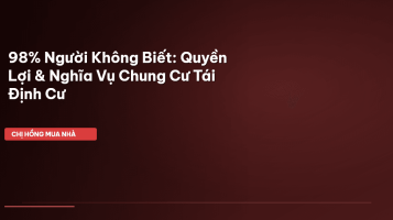 chung cư tái định cư