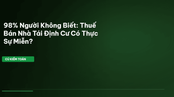 thuế bán nhà tái định cư