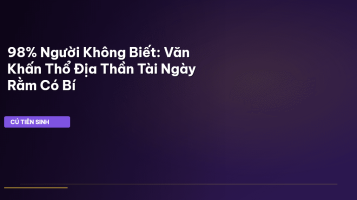 Văn khấn Thổ Địa Thần Tài ngày rằm