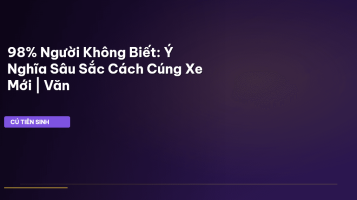 cúng xe mới