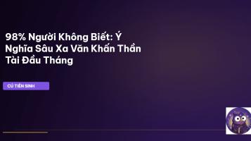 văn khấn Thần Tài đầu tháng