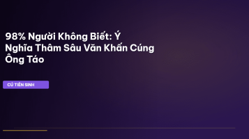 văn khấn cúng ông táo hàng tháng