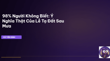 cúng tạ đất