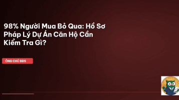 hồ sơ pháp lý dự án căn hộ