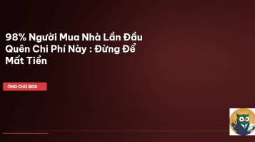 chi phí mua nhà