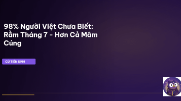 Văn khấn Rằm Tháng 7