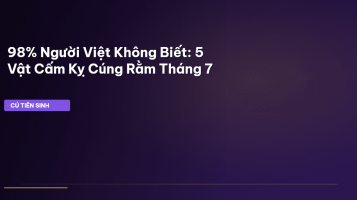 Lễ vật cúng Rằm Tháng 7