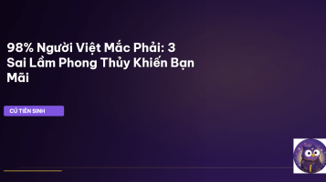 phong thủy sai lầm
