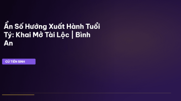 hướng xuất hành tuổi tý