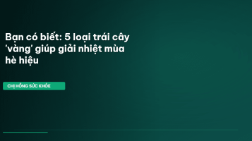 trái cây giải nhiệt