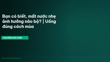 uống nước mùa hè