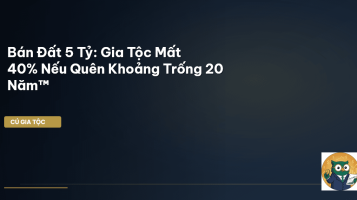 bán đất 5 tỷ